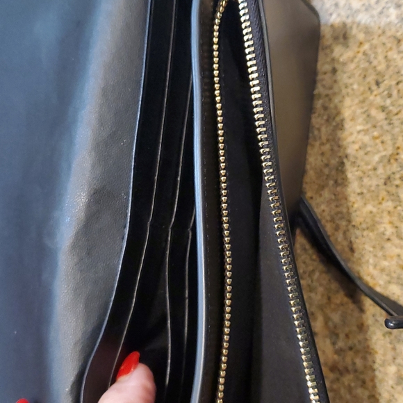 Coach signature canvas Anna foldover crossbody clutch - Picture 5 of 7